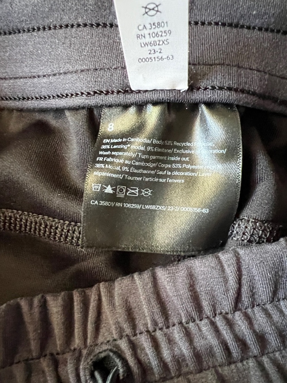 NWT Lululemon Softstreme HR Straight Leg Crop Pants - Black Sz 8 - Picture 6 of 10